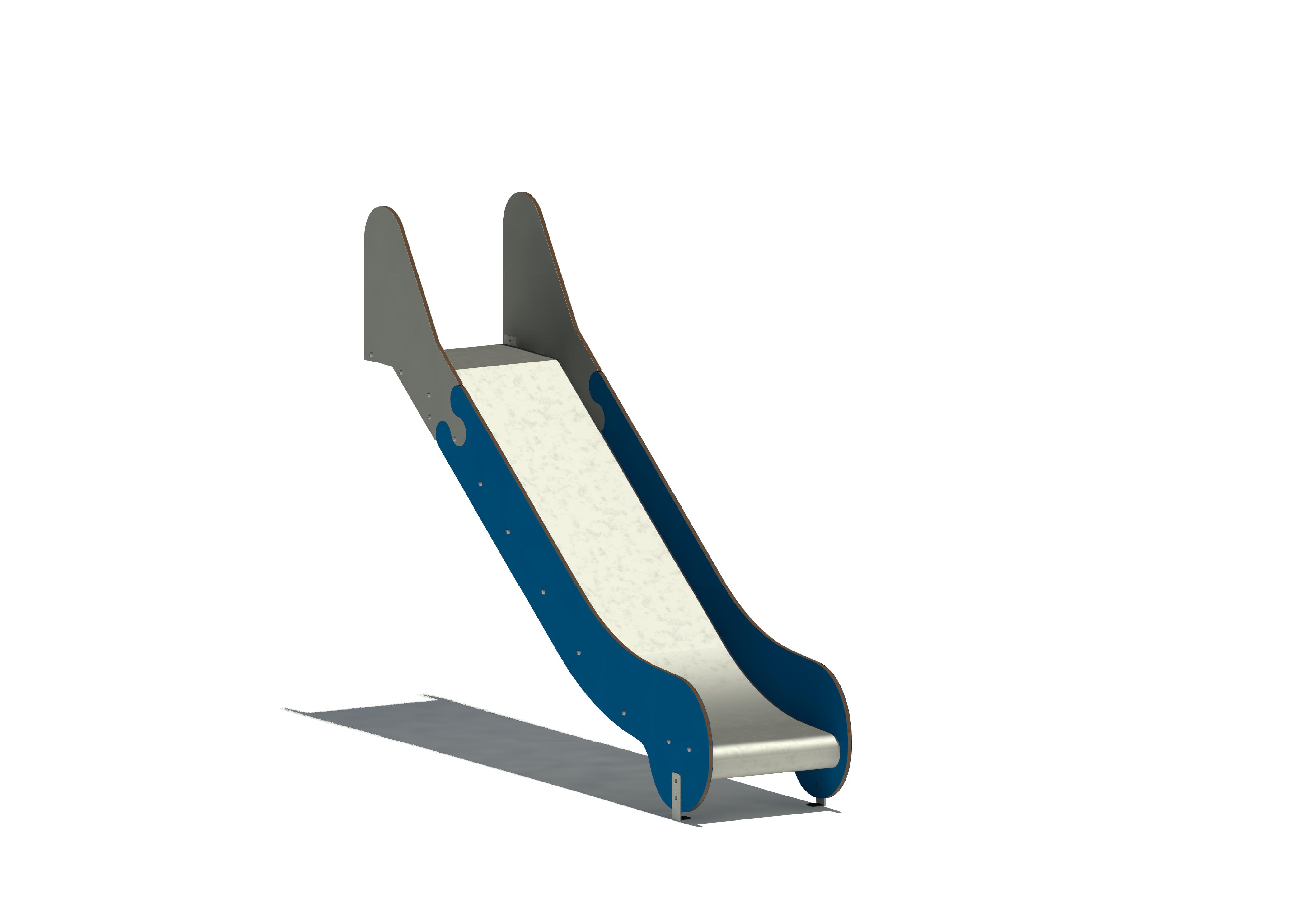 Anbaurutschbahn HST, ABH 120 cm,Breite 50 cm, Maier Spielplatzgeräte