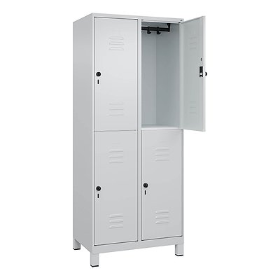 C+P Doppel-Garderobenschrank „Classic Plus“, Abteilbreite 40 cm, mit Füssen Ansicht 2