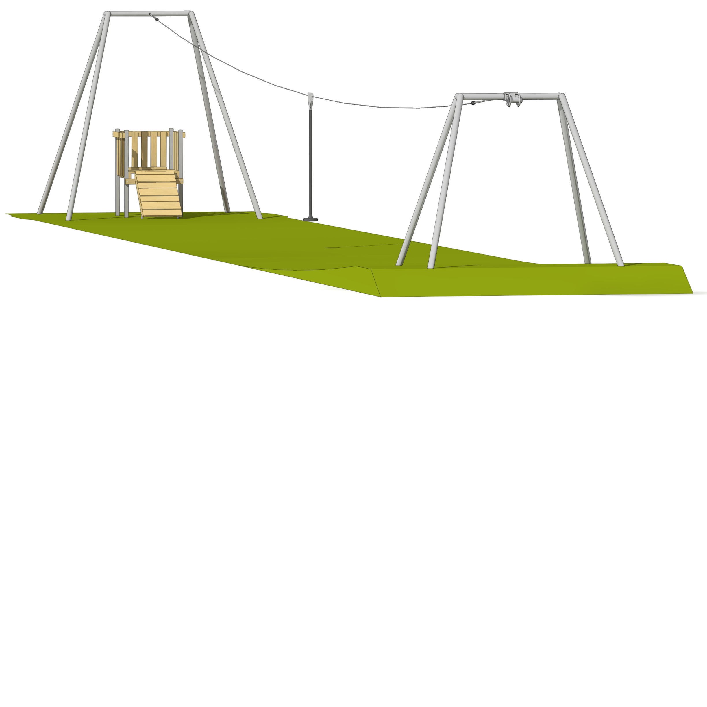 Seilbahn mit Rampe 30m Ansicht 4