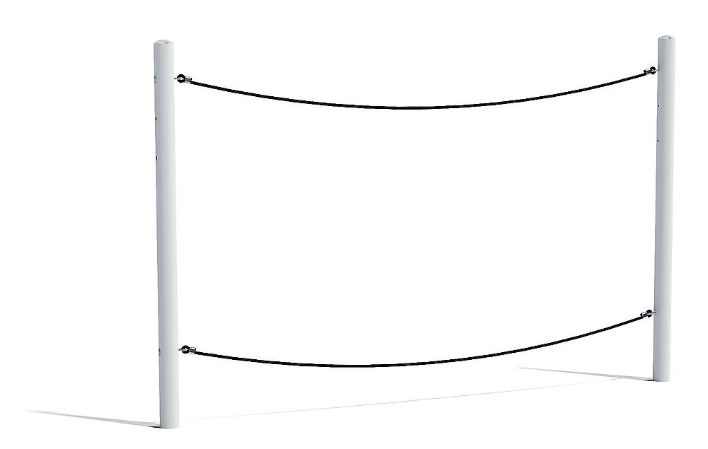 Balanceseil Walzer mit Metallpfosten Ansicht 4