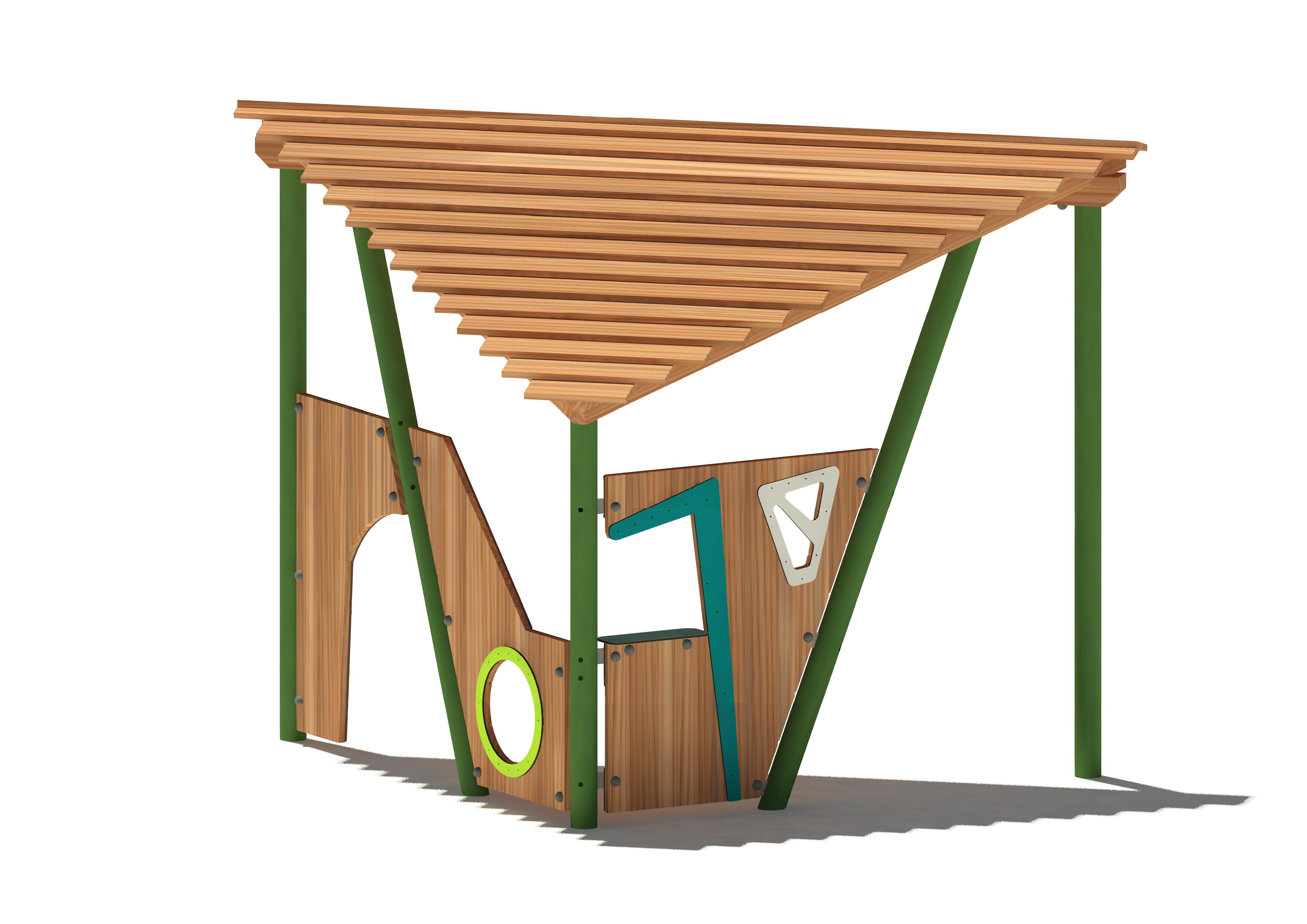 Halbes Spielhaus Forest 18202, Maier Spielplatzgeräte
