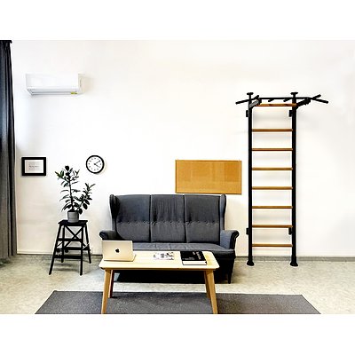 BenchK Sprossenwand Fitness-System „521B“, mit fester Klimmzugstange Ansicht 5