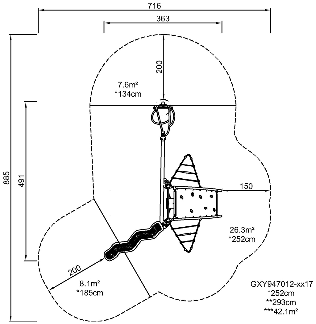 1-Turm-Kletteranlage Sirius ll GXY947 Ansicht 3