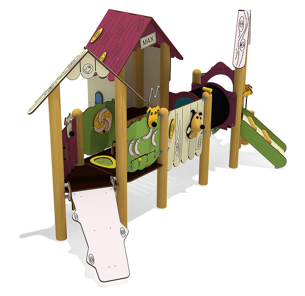 Spielanlage Hundehütte Ansicht 6
