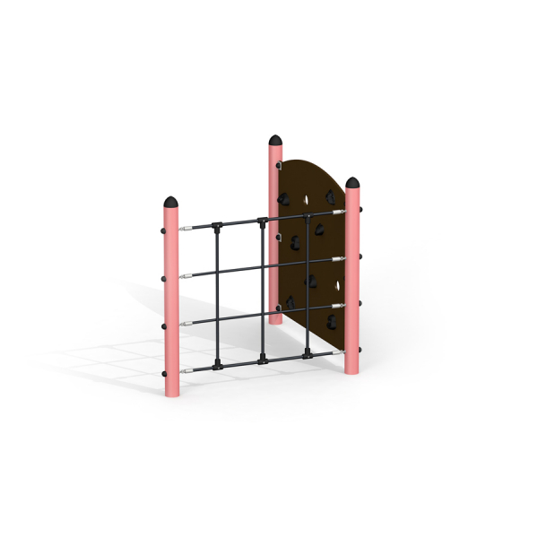 Versteckte Ecke - Kletterwand mit Kletternetz, Larslaj