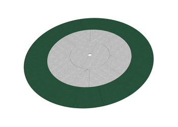 Fallschutzplatte Ring Ø 580 cm rotbraun