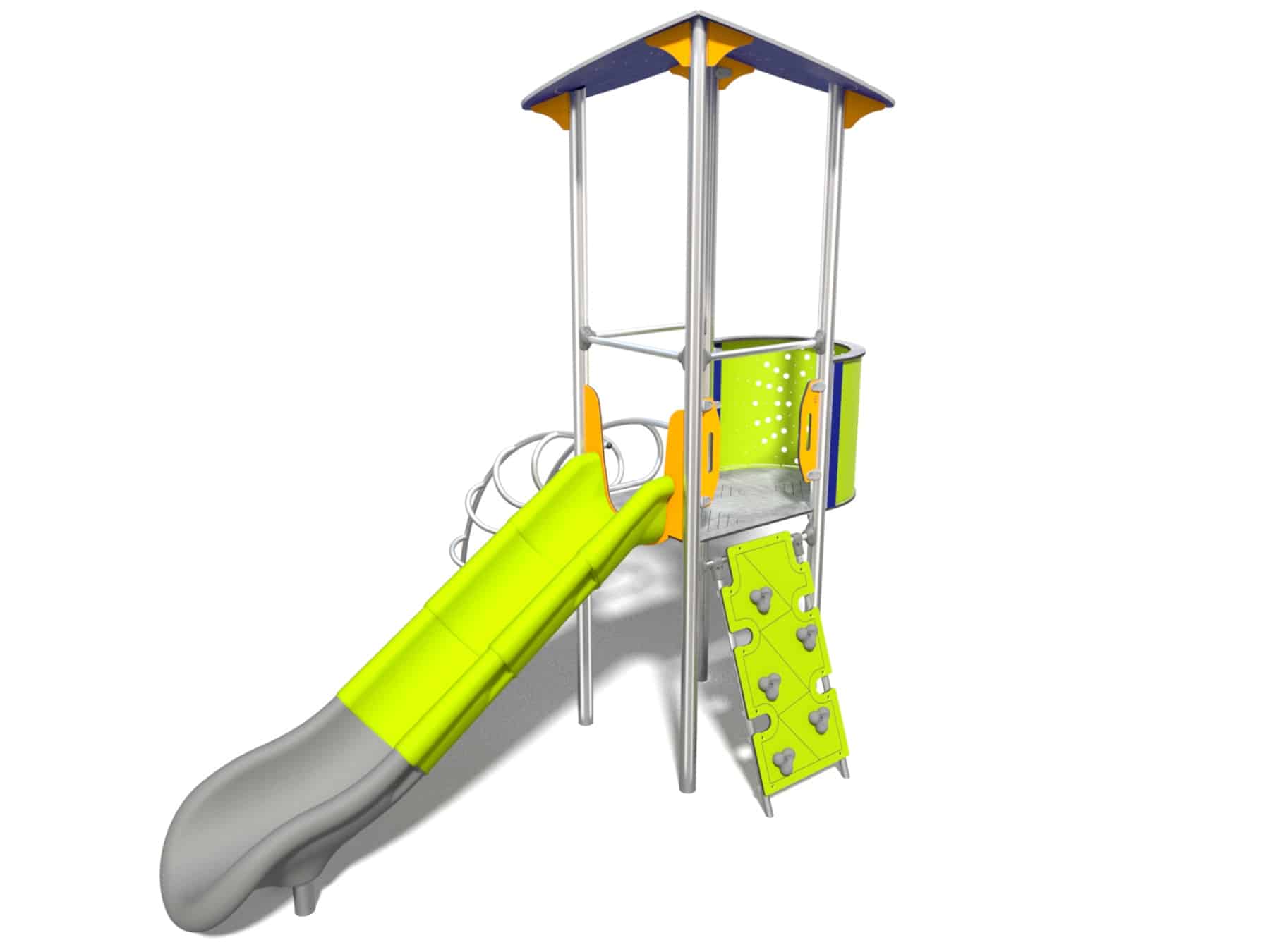 Spielplatzrutsche mit Leiter