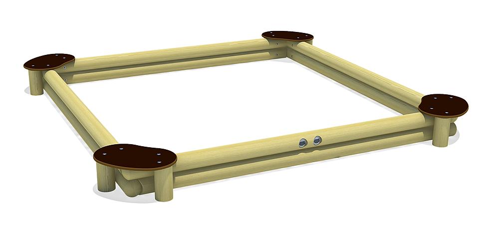 Sandkasten Sandy Quadrat 260 Ansicht 3