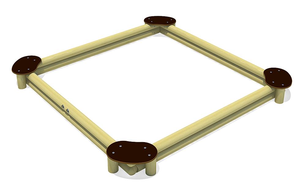Sandkasten Sandy Quadrat 260 Ansicht 4
