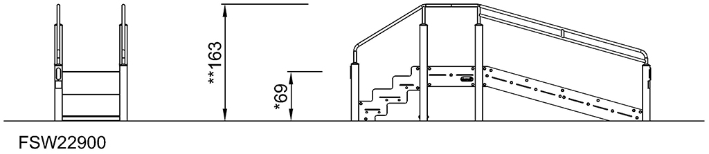 Stufen & Rampe FSW229 Ansicht 3