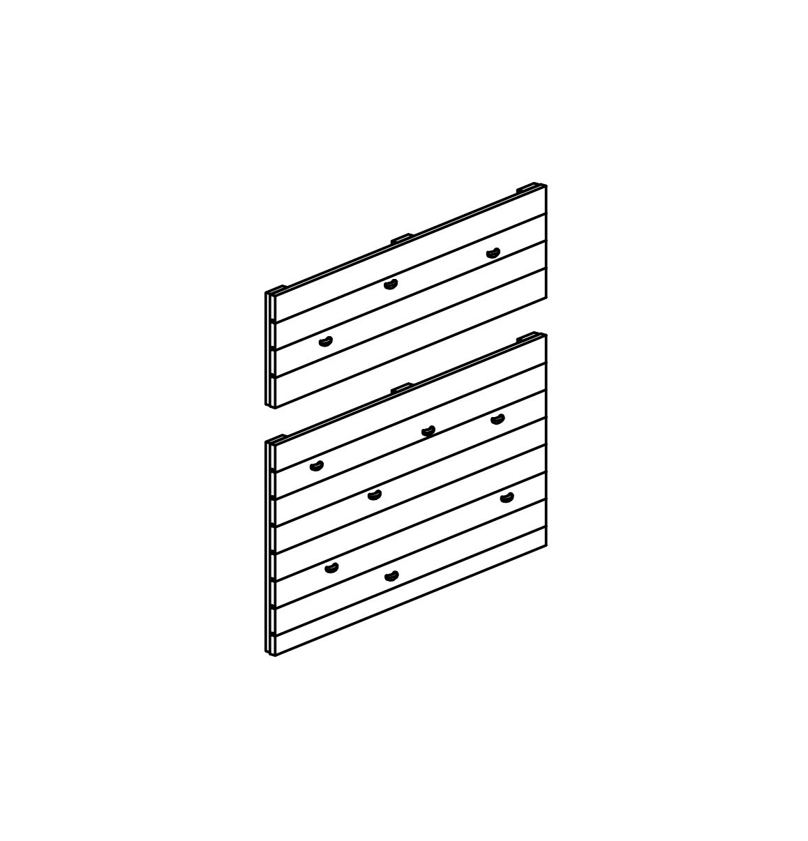 Kletterwand mit 13 Klettergriffen Ansicht 2