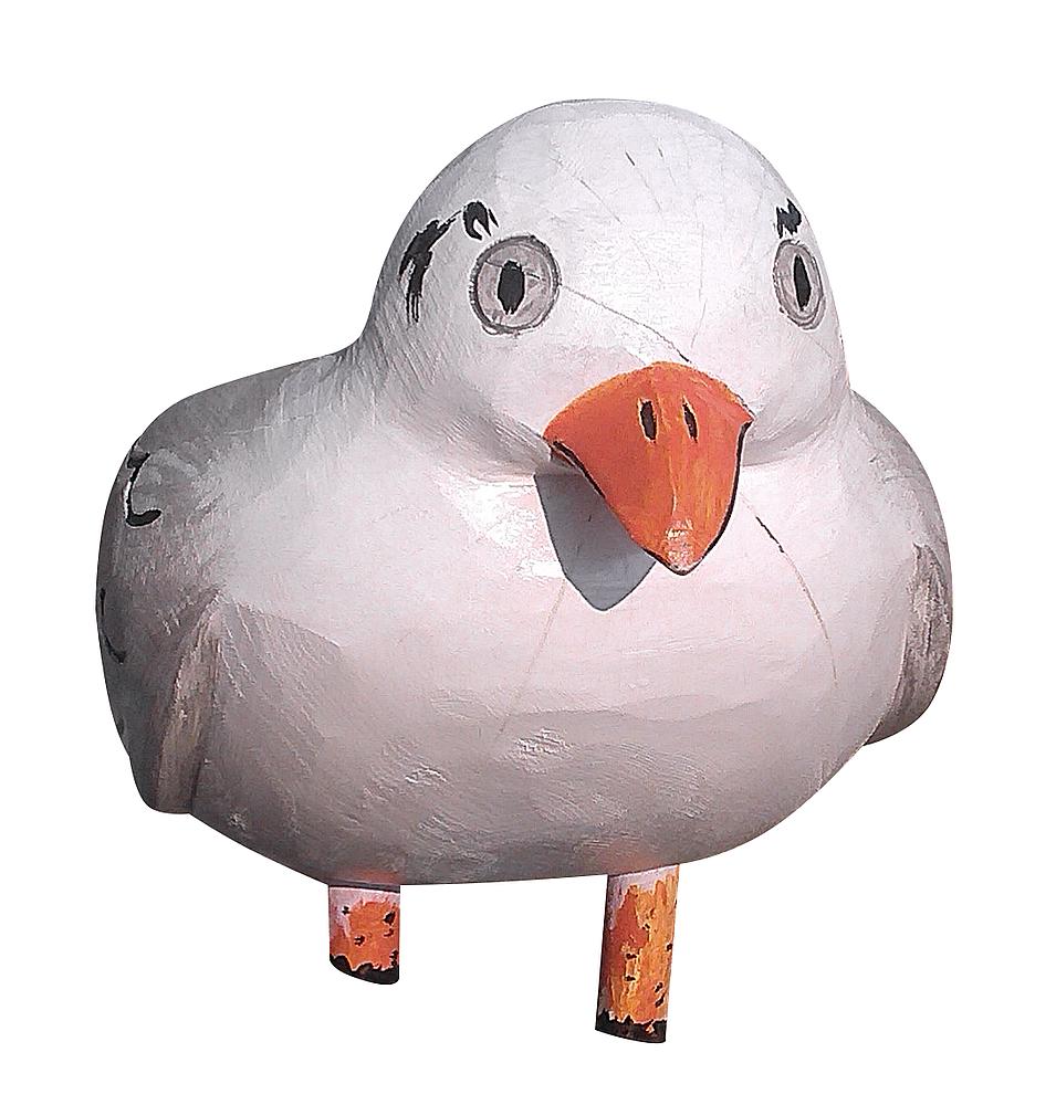 Schnitzfigur Möwe Sanni, eibe