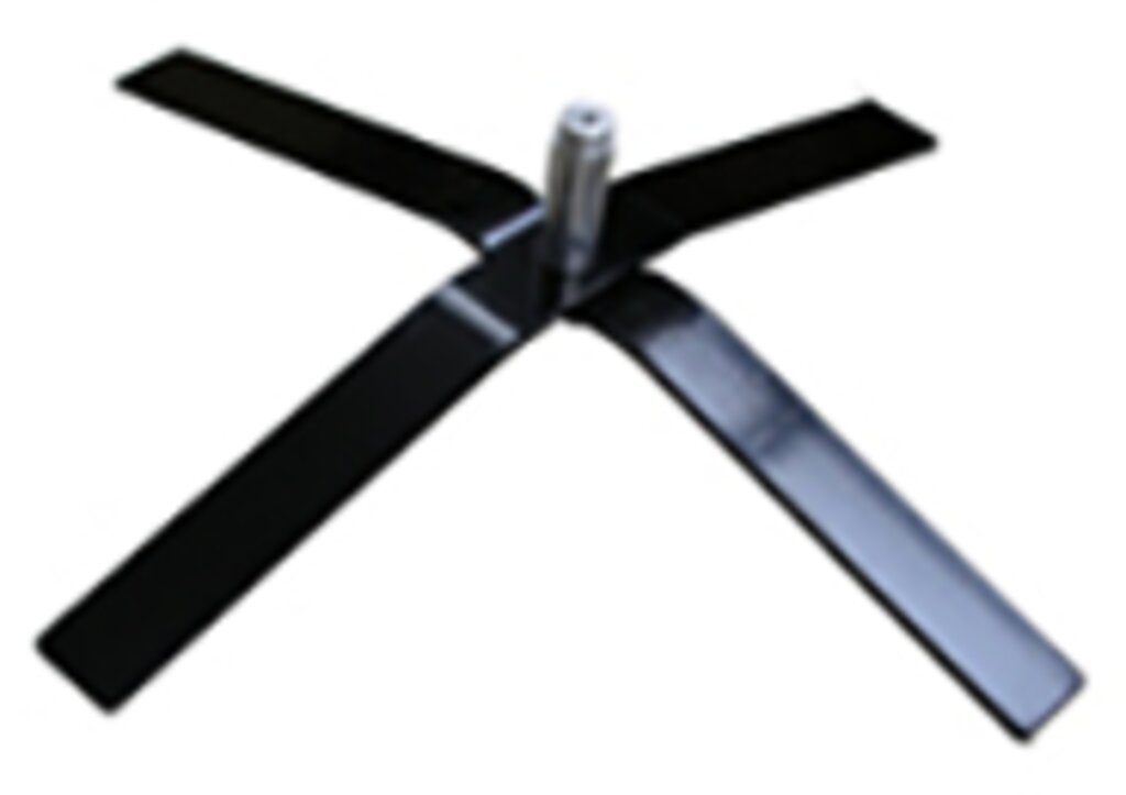 Kreuzfuss für Verkehrsschild Ansicht 2