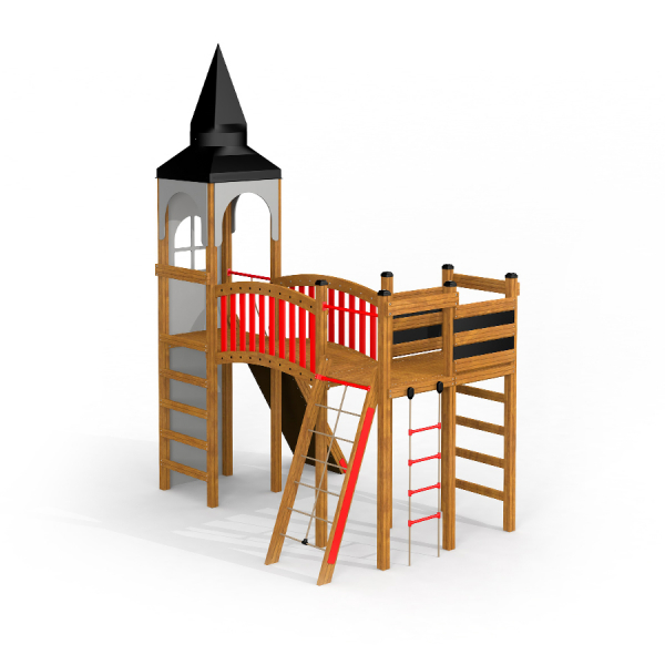 Alcazar Spielturm mit Klettergerüst, Larslaj