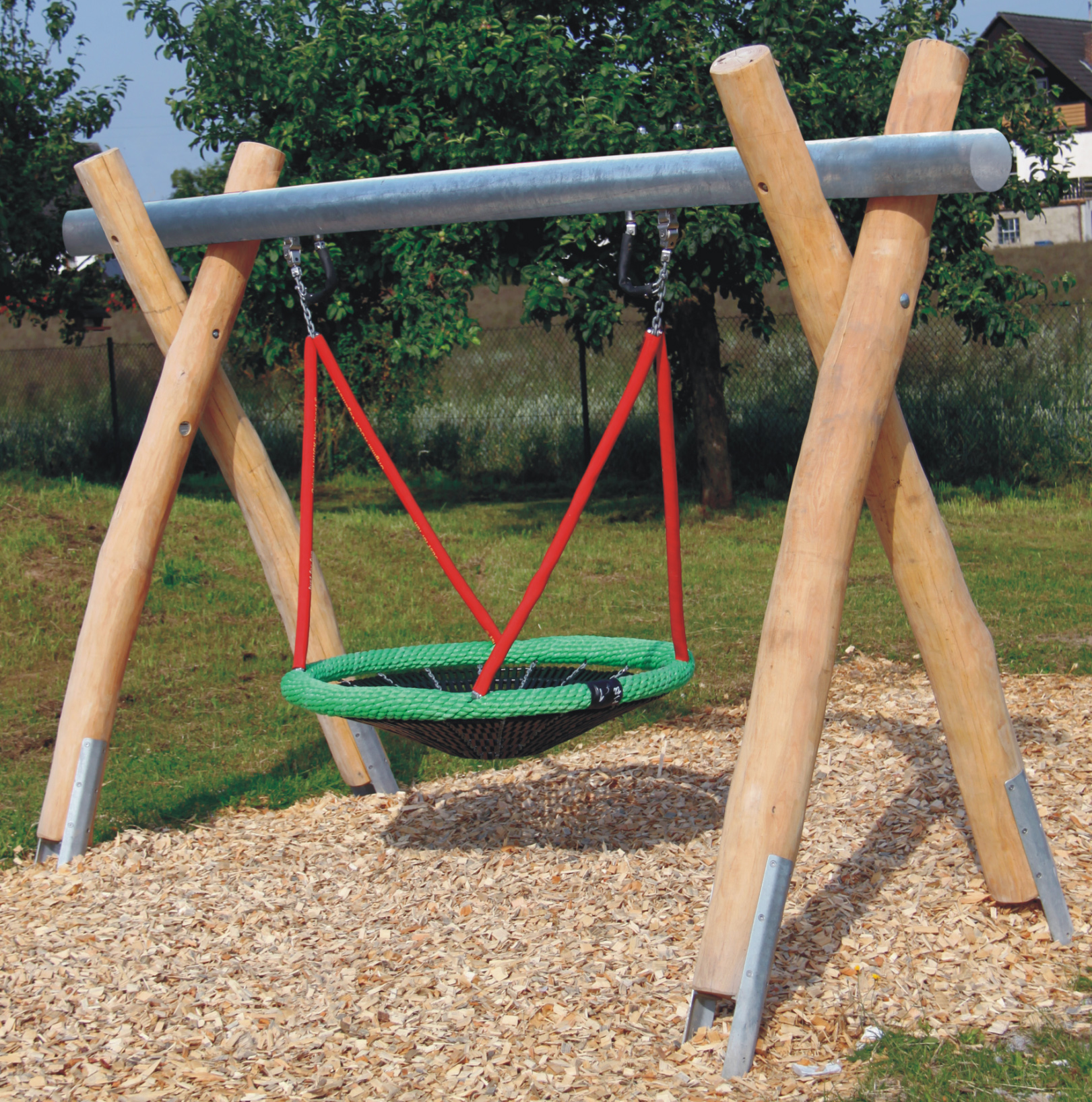 Nestkorbschaukel LH210cm, Querrohr Stahl verzinkt
