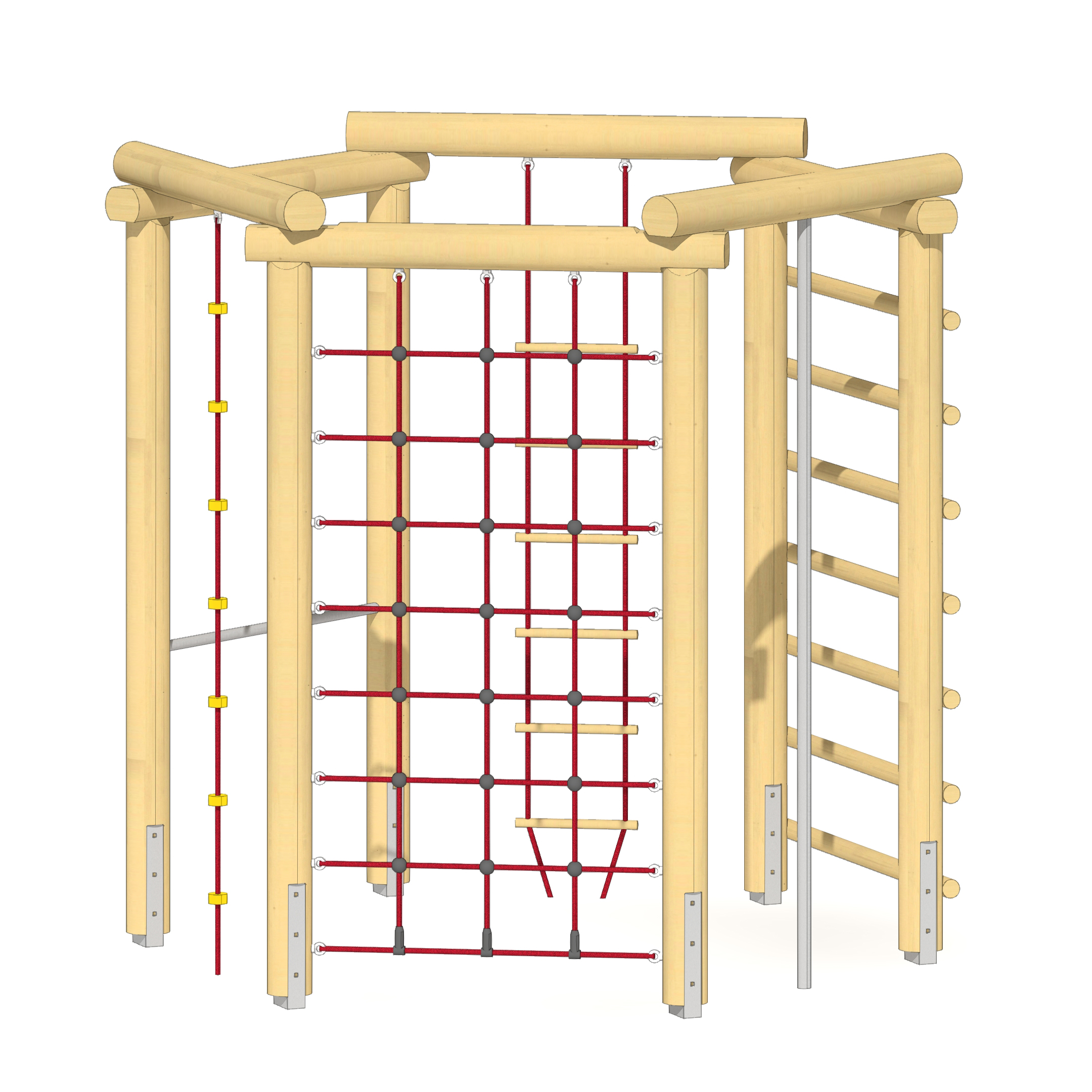 Sechseckanlage H250cm Ansicht 4