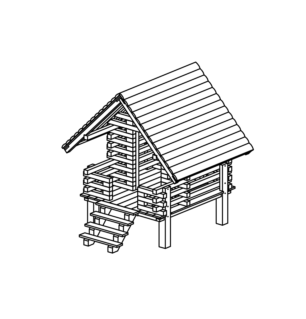 Großes Pfahldorfhaus, Richter Spielgeräte