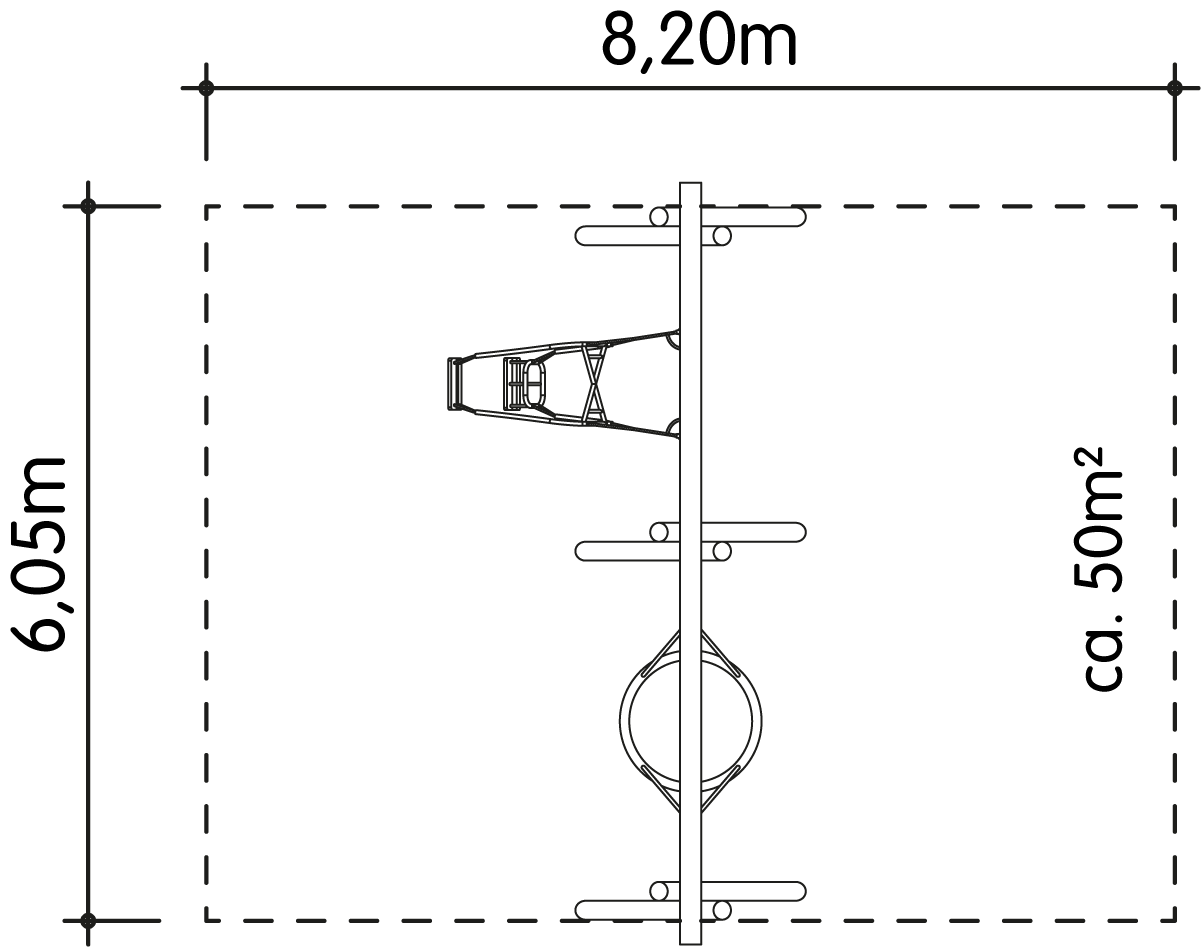 Schaukel-Nestkorb-Kombi LH250cm, Eltern-Kind-Sitz Ansicht 4
