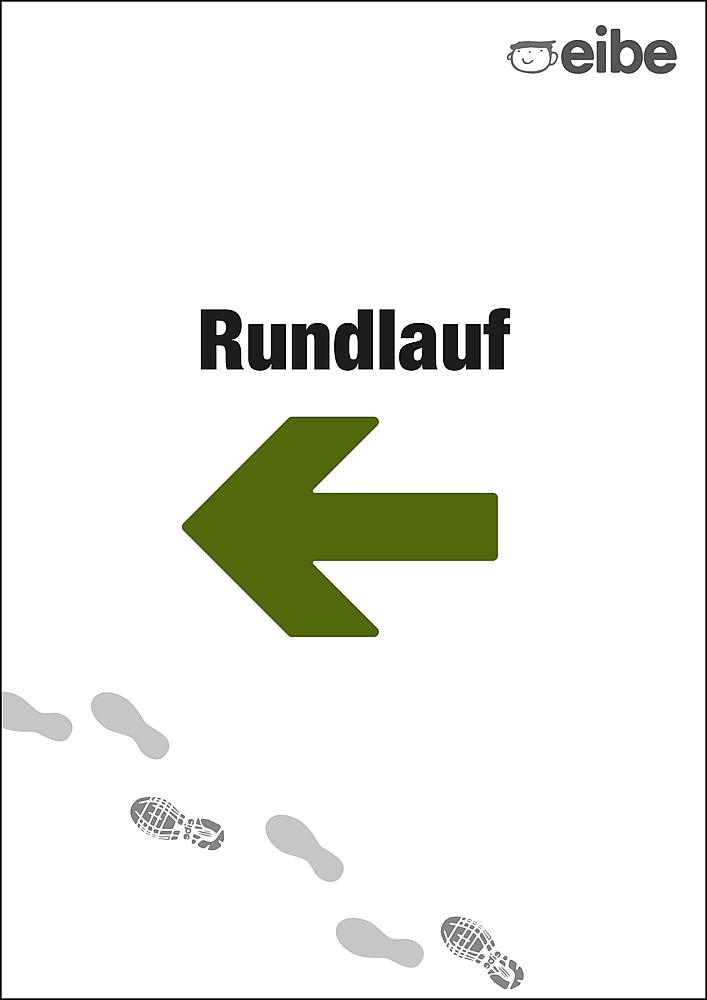 Trimm-dich-Pfad Schild Rundlauf links Ansicht 4