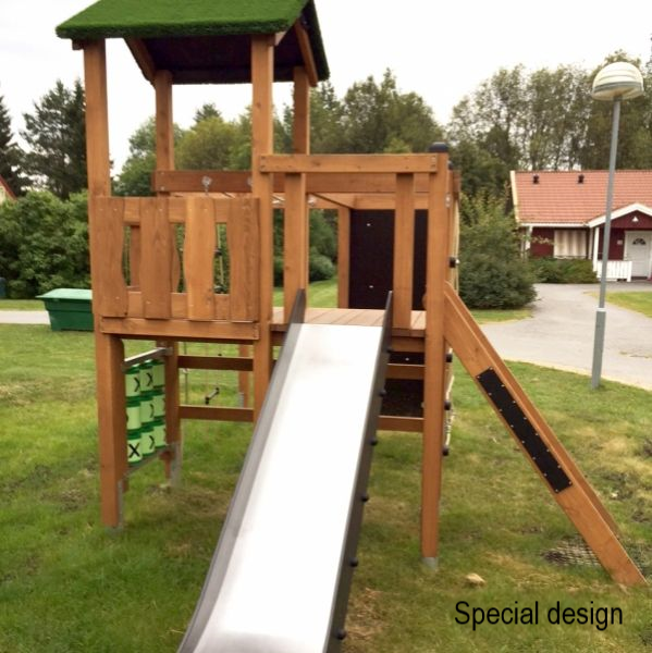 Kletterturm mit Rutsche Ansicht 6