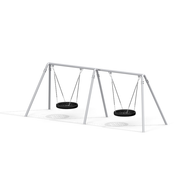 Doppelte Nestschaukel (BNS 90 cm) aus Metall, Larslaj