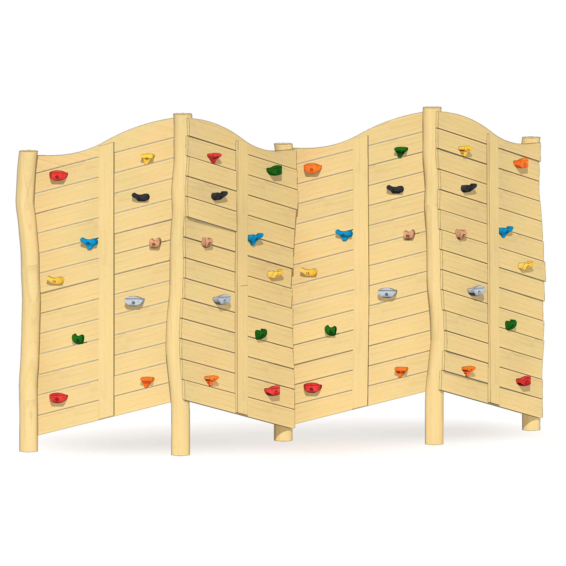 Felsen-Kletterwand 4-teilig Ansicht 4
