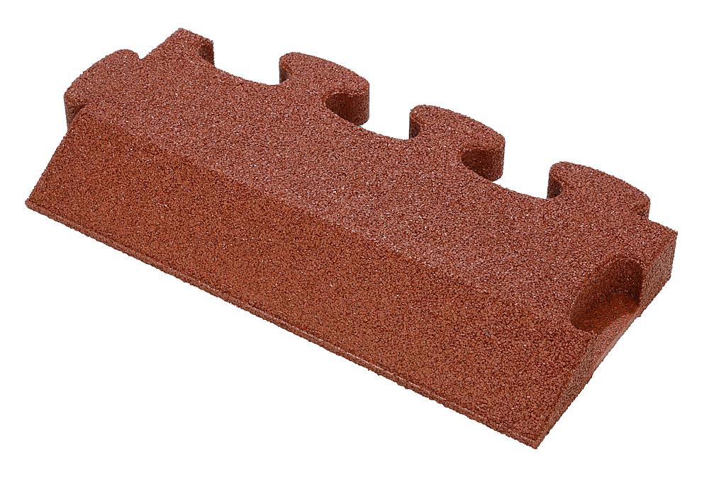 Puzzle Mat 3D Randplatte angeschrägt ohne Zwischenelement 60 mm rotbraun Ansicht 4