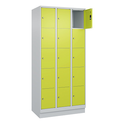 C+P Fächerschrank „Classic Plus“, 5 Fächer übereinander, Abteilbreite 30 cm, mit Sockel Ansicht 2