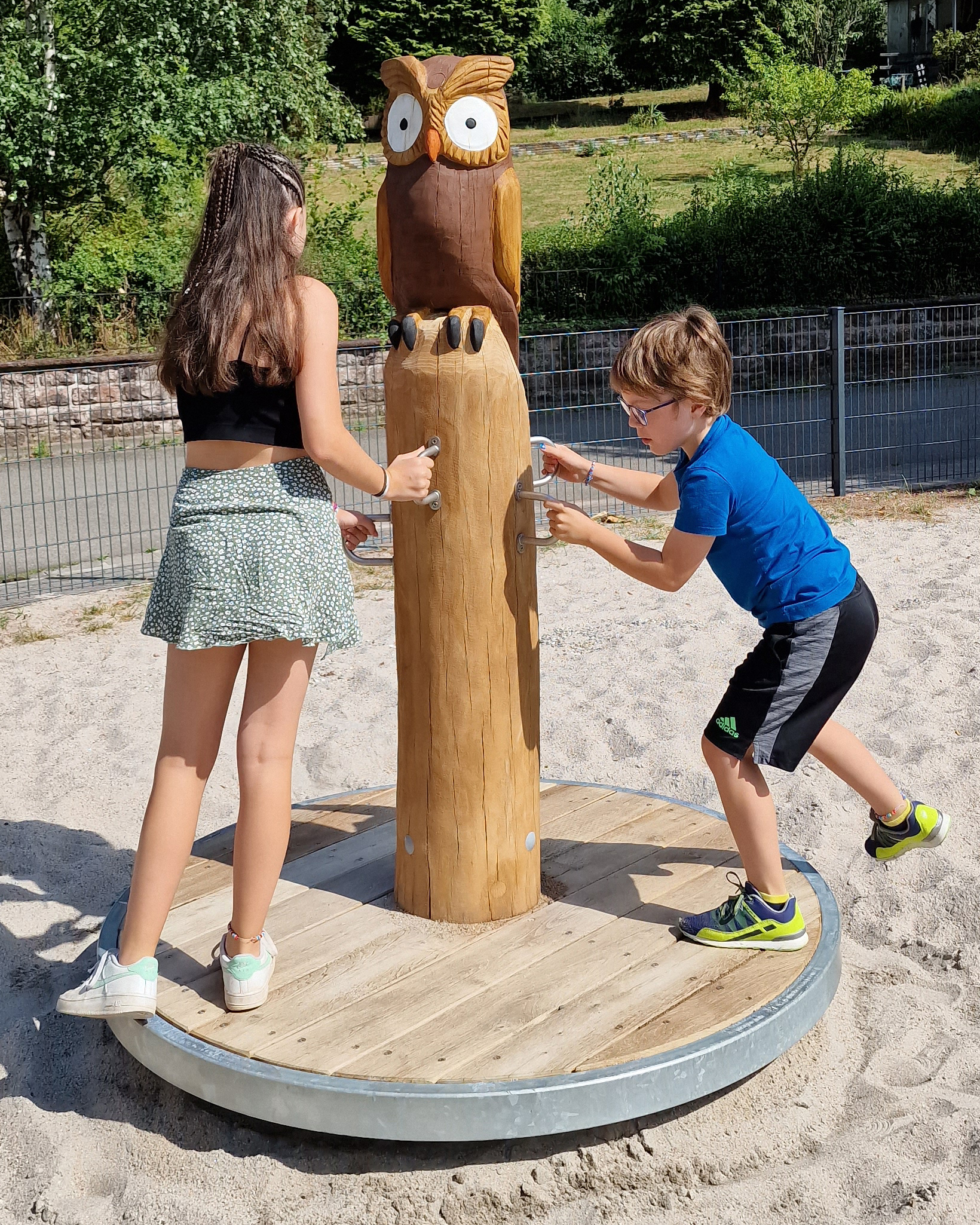Stehkreisel groß Ø150cm mit Motivkopf - Ansicht 2