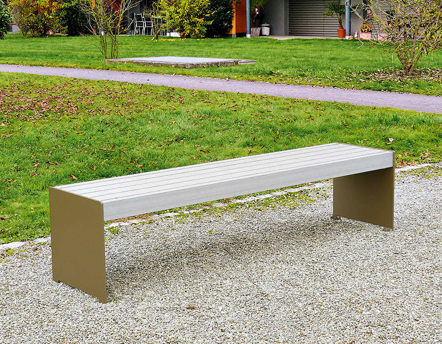 Parkbank Aluminium Ansicht 3