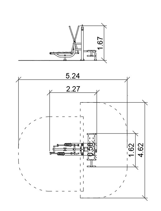 Crosstrainer + Übungsbank Plus Ansicht 4
