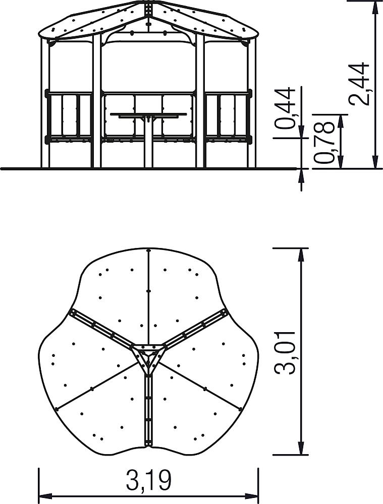 Urbaniq Pavillon groß Ansicht 5