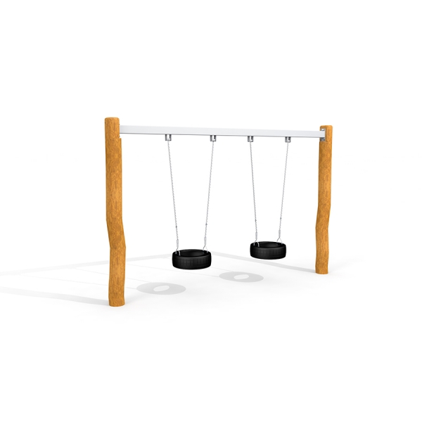 Doppel Reifenschaukel Robinie, Larslaj