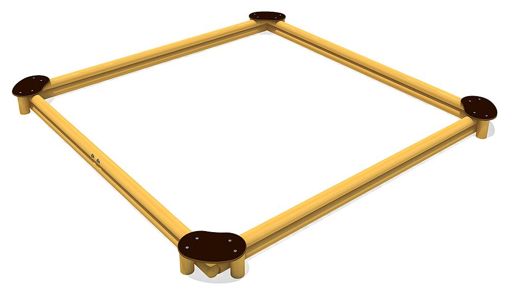 Sandkasten Sandy Quadrat 360 Ansicht 3