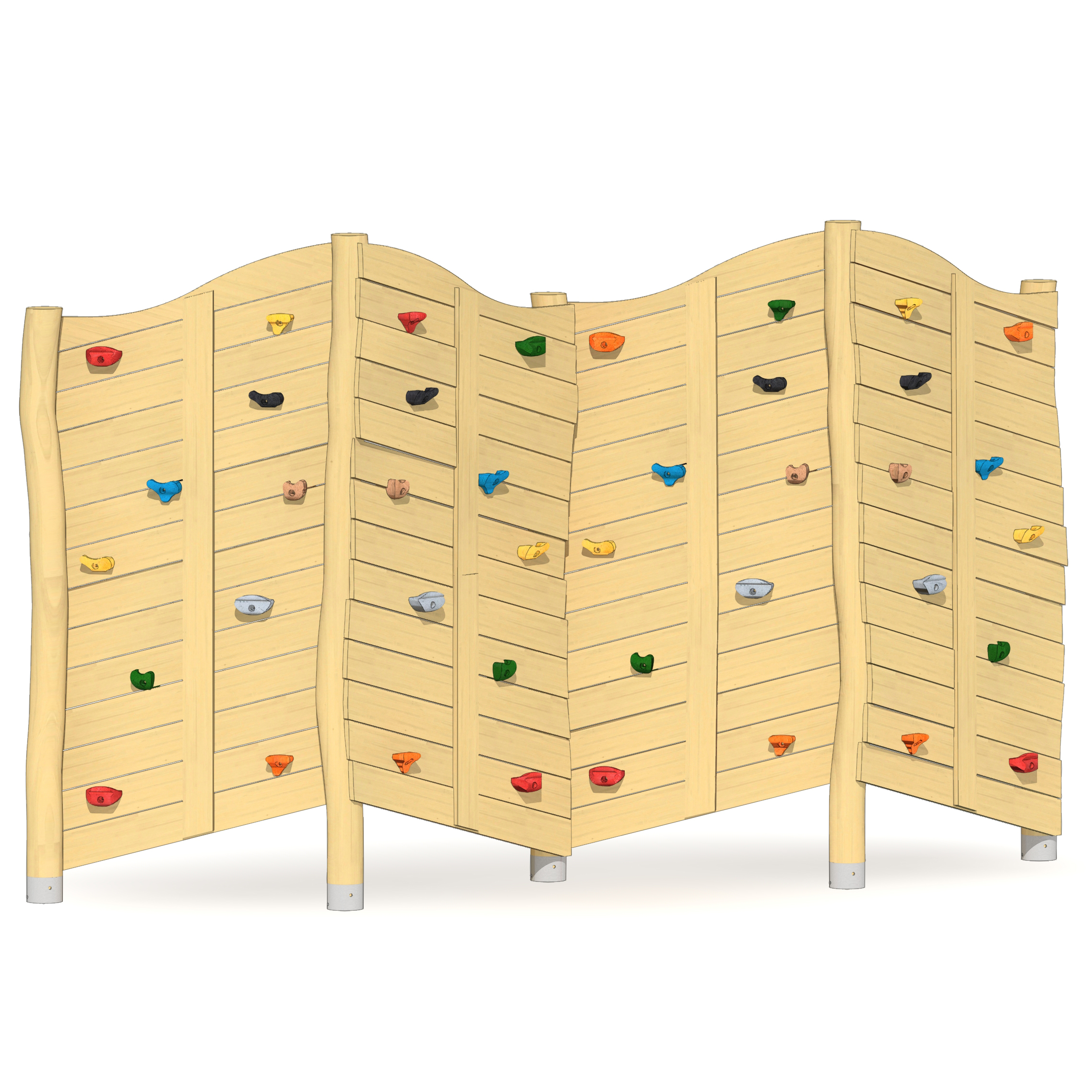 Felsen-Kletterwand 4-teilig
