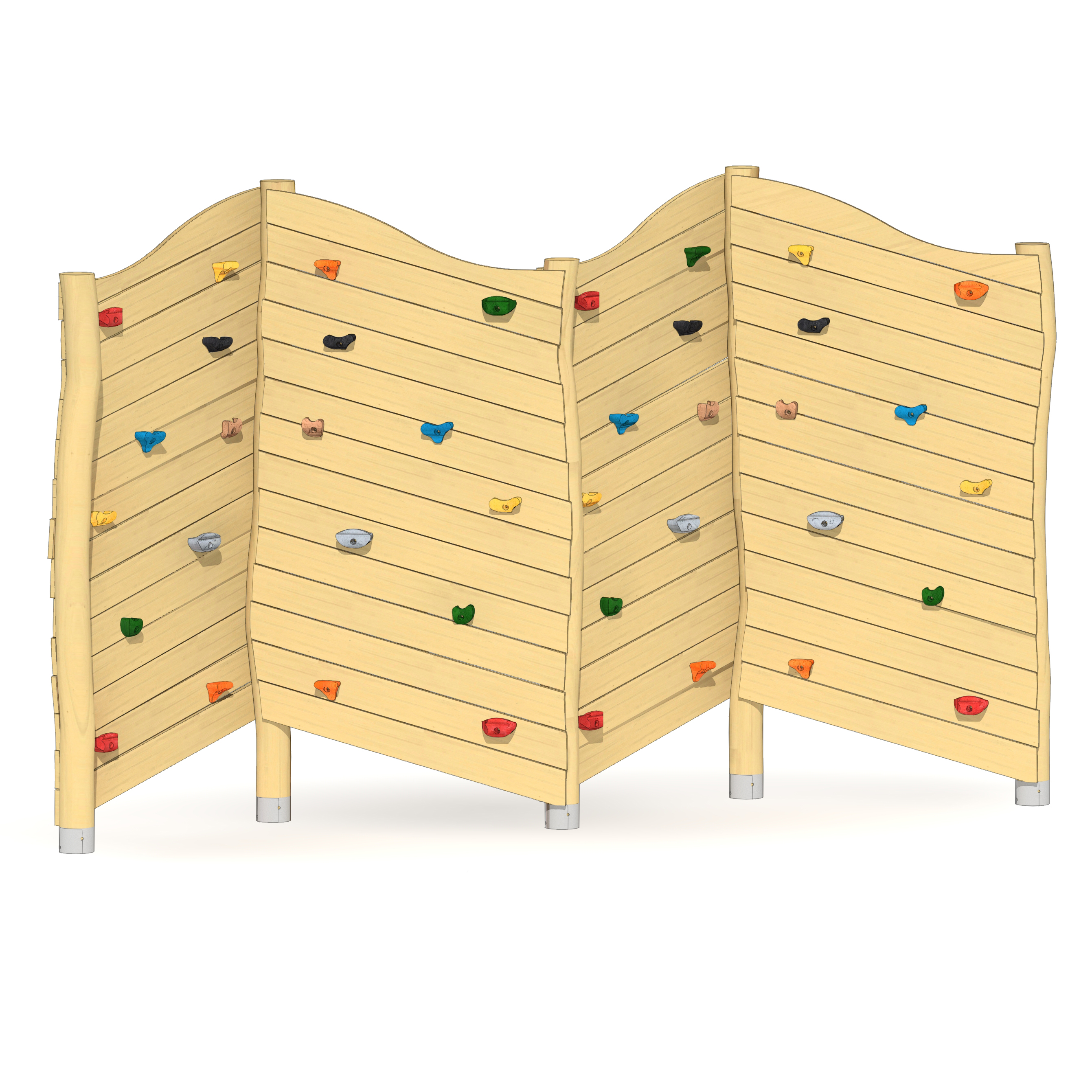 Felsen-Kletterwand 4-teilig Ansicht 4