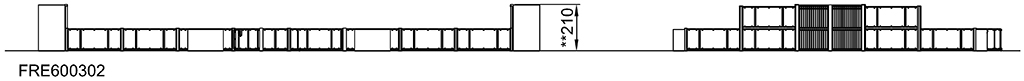 MUGA, 14 x 23 m, Seitenhöhe 1 m, Platten-Design FRE600302 Ansicht 5