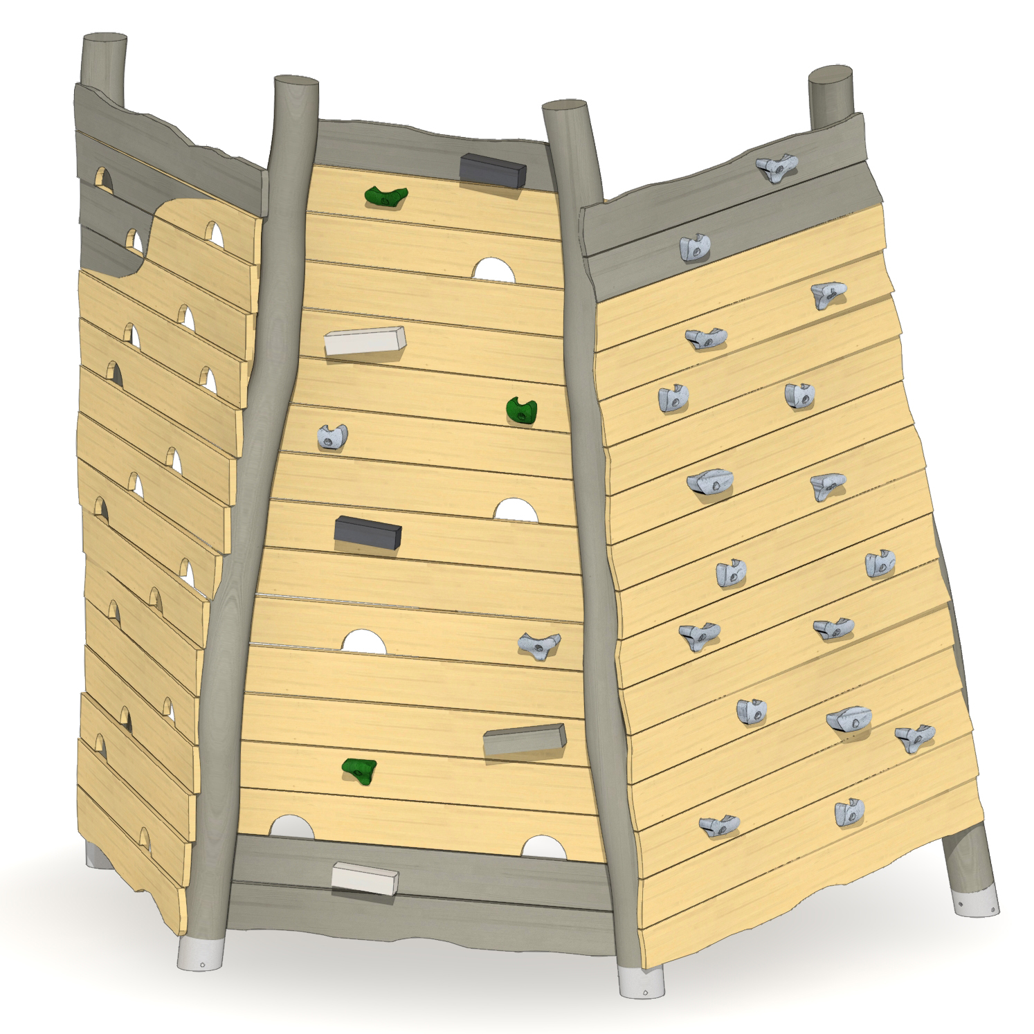 Felsen-Kletterwand Anebos