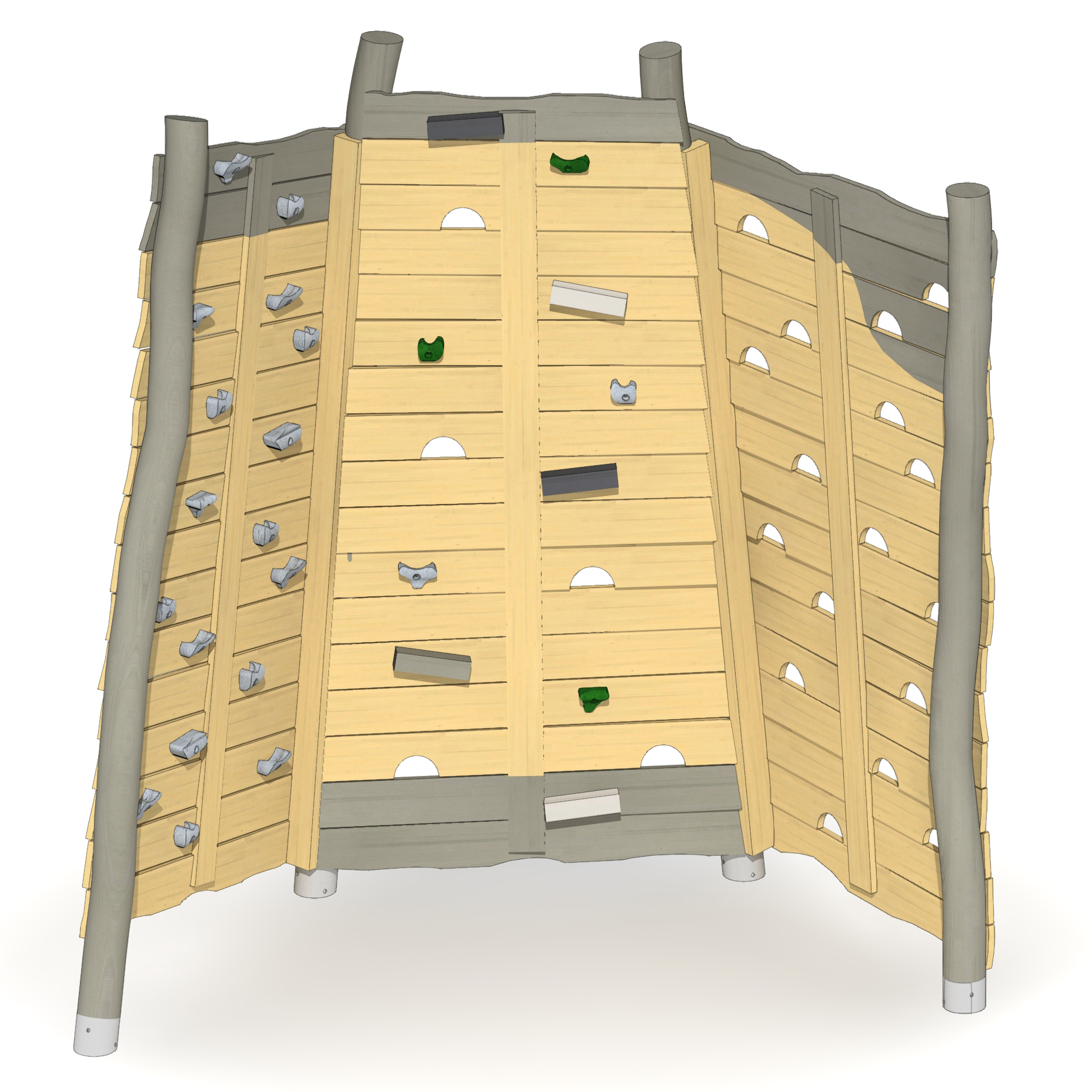 Felsen-Kletterwand Anebos Ansicht 4