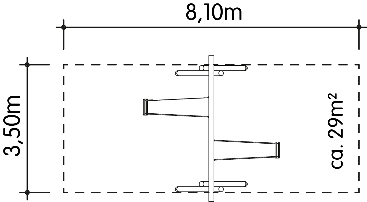 Schaukel 2-fach LH250cm Ansicht 5