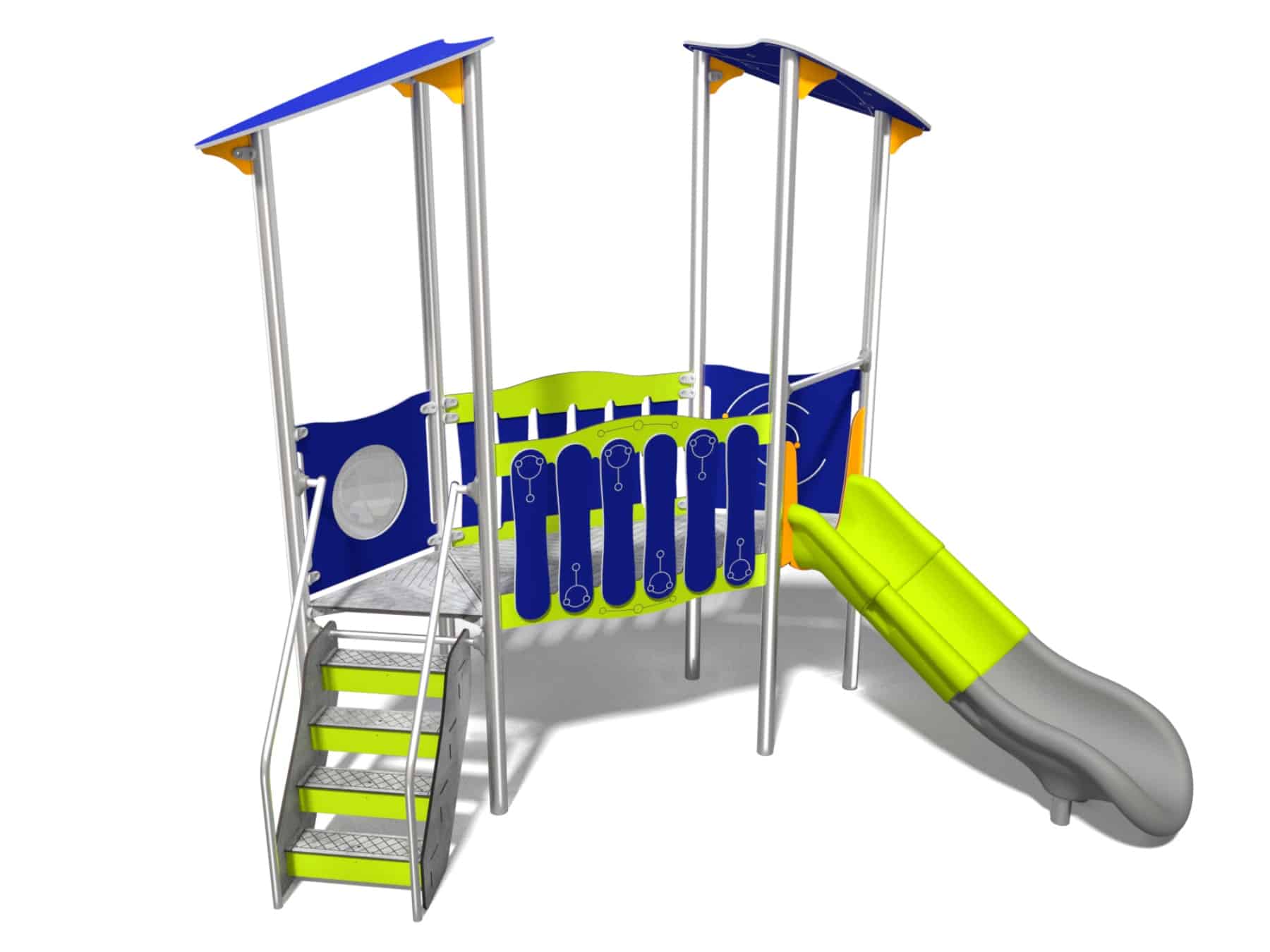 Türmchenbrückenrutsche für Spielplatz Ansicht 2