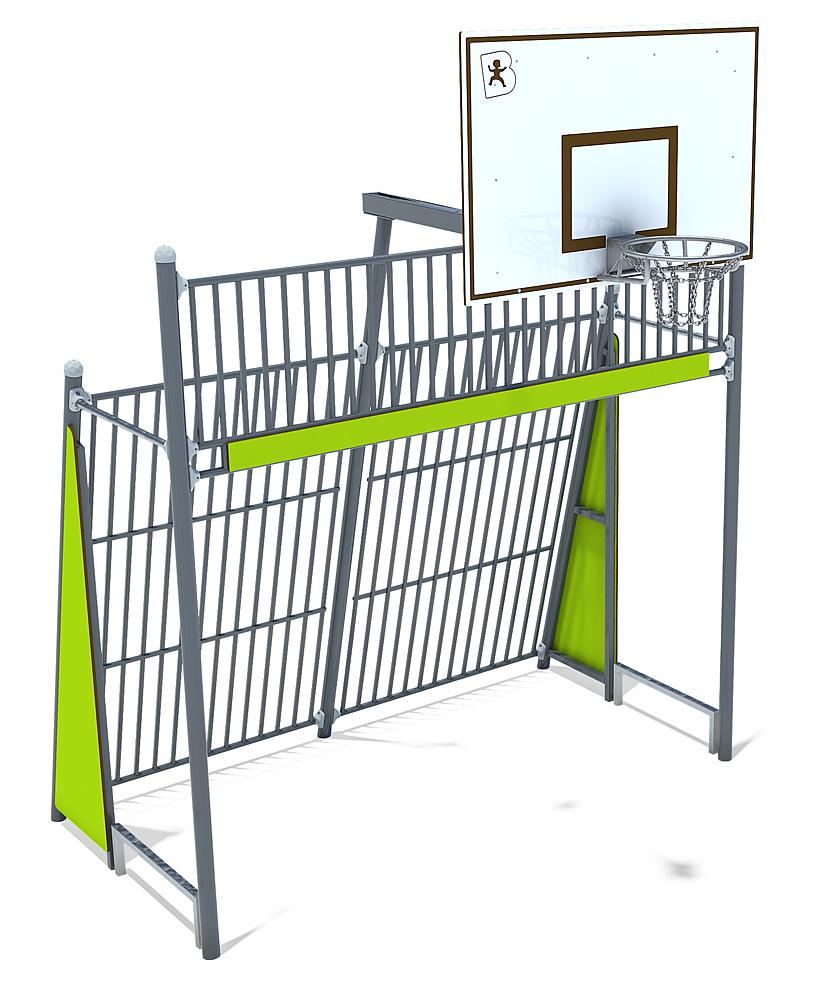 Fußballtor mit Basketballkorb, eibe