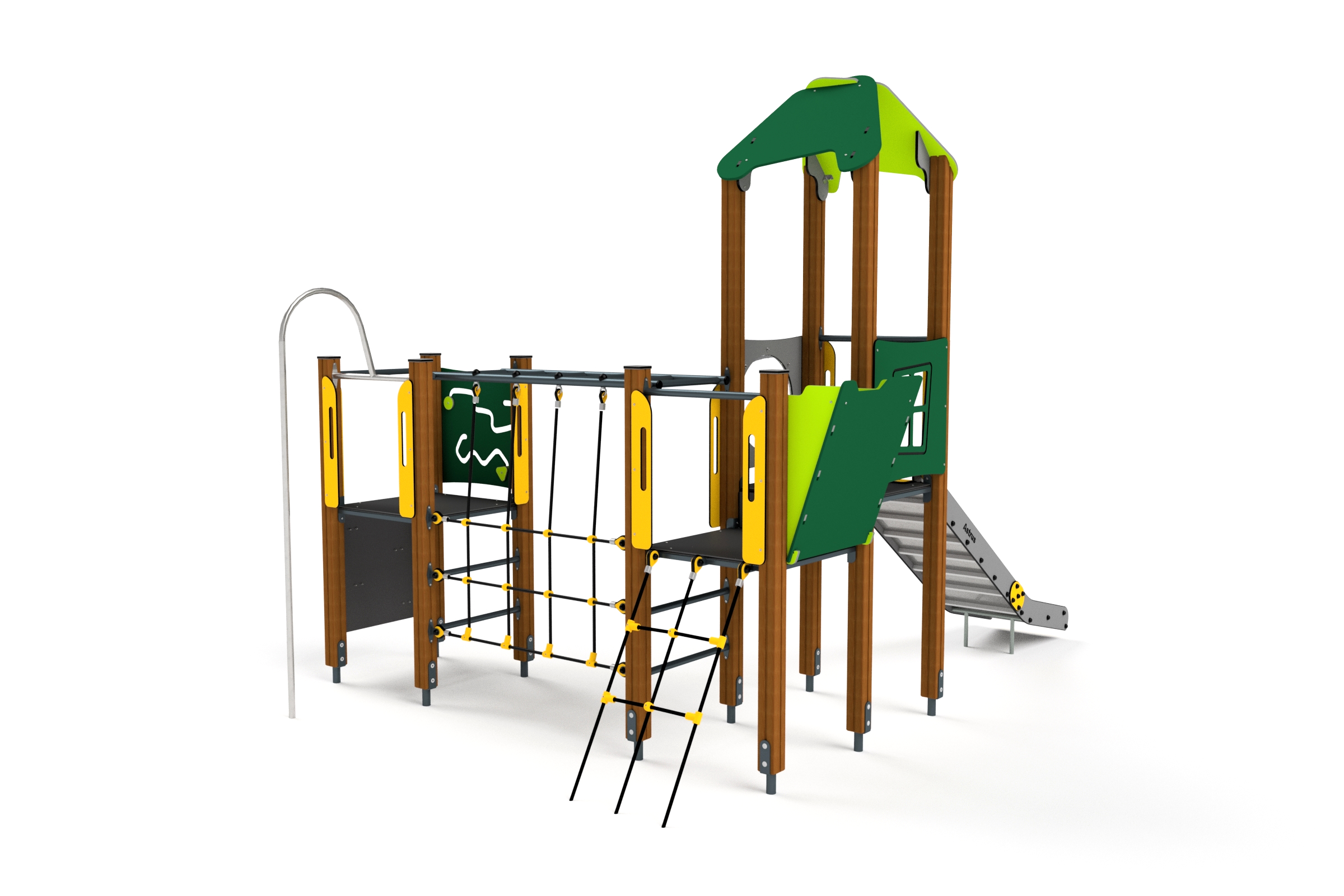 10043 Kletteranlage mit Netzen und Rutsche Ansicht 3