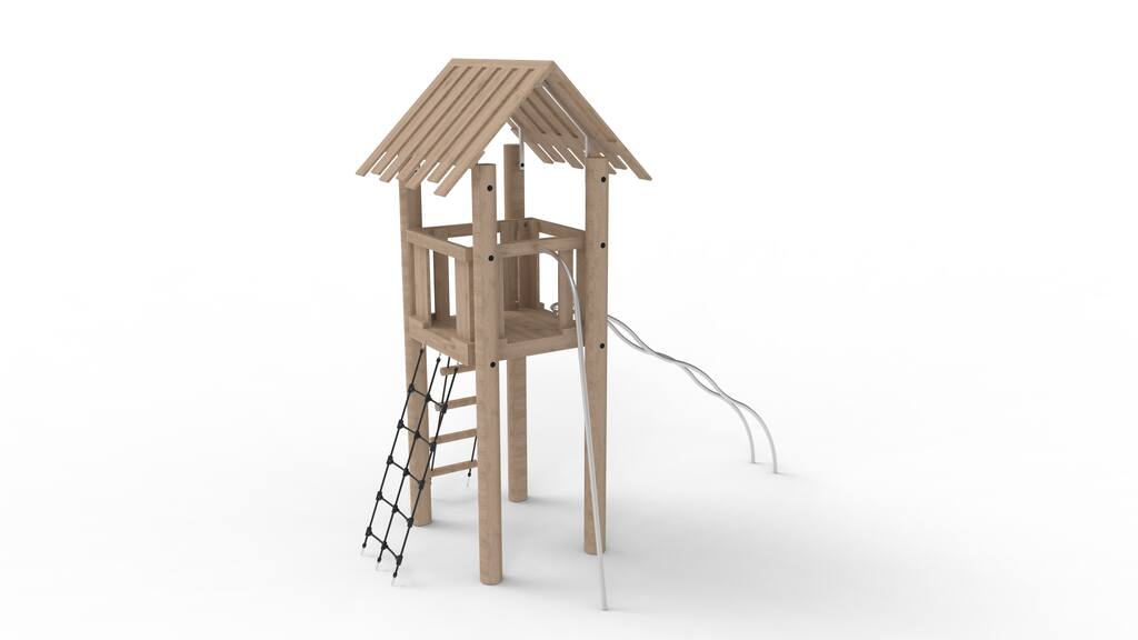 Turm mit Kletterelementen