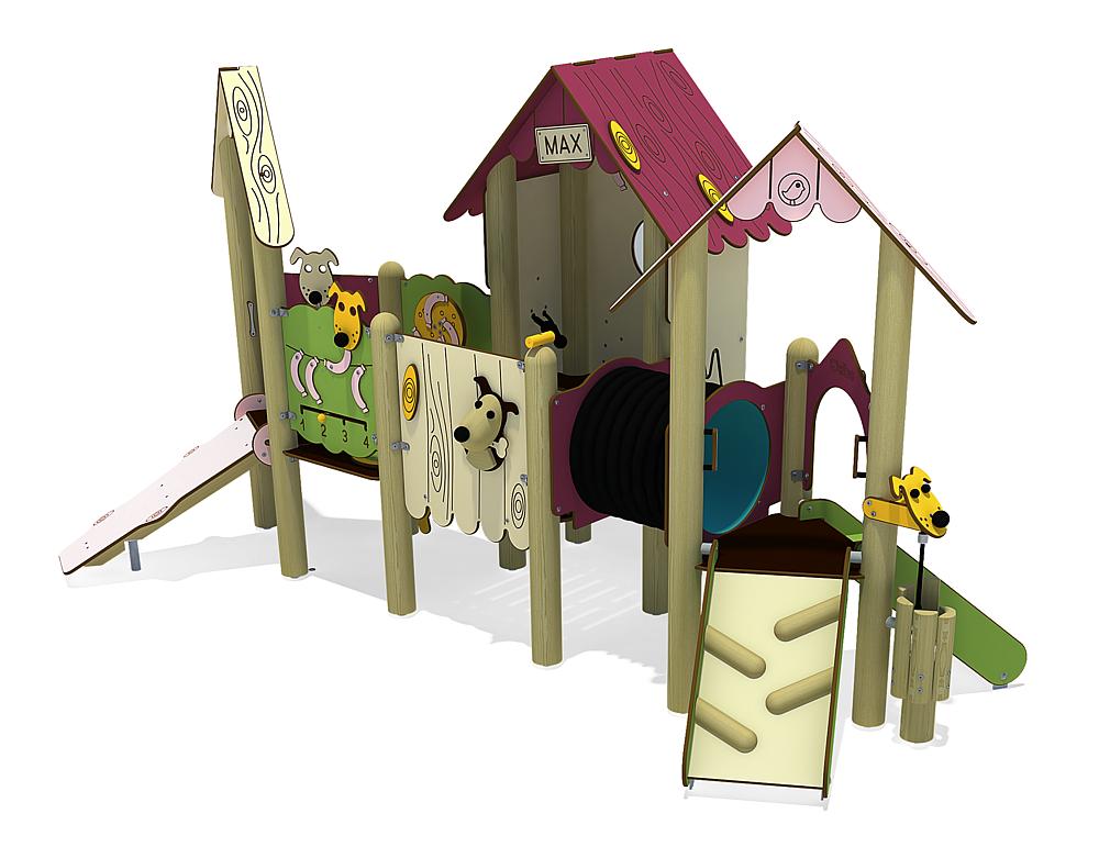 Spielanlage Hundehütte Ansicht 4