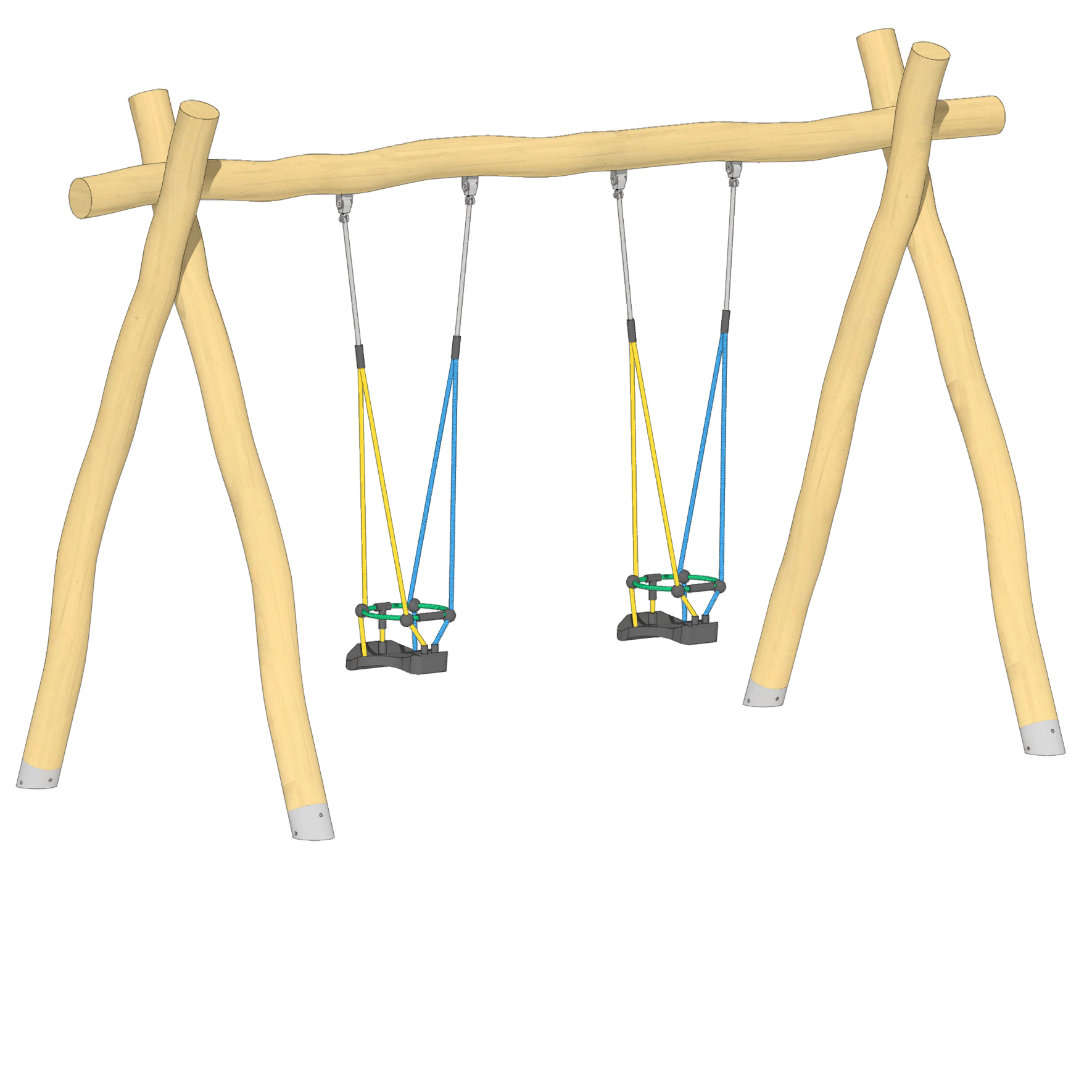 Schaukel 2-fach LH210cm, 2 Kleinkind-Schaukelsitze Ansicht 2