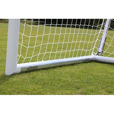 Sport-Thieme Jugend-Fussballtor mit freier Netzaufhängung, weiss, freistehend Ansicht 3