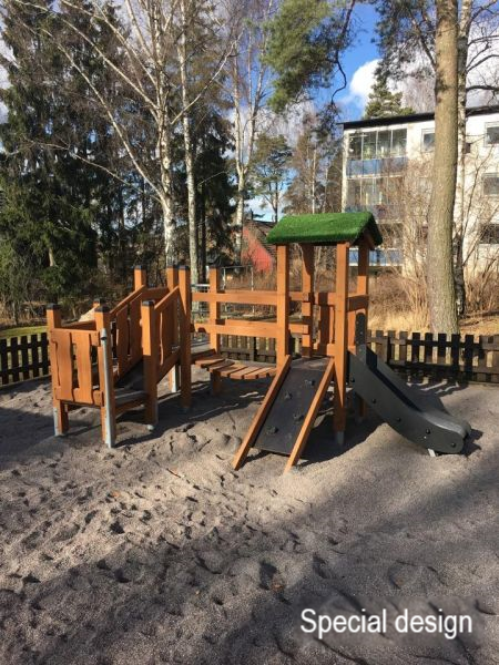 Smart Spielturm mit Rutsche Ansicht 3