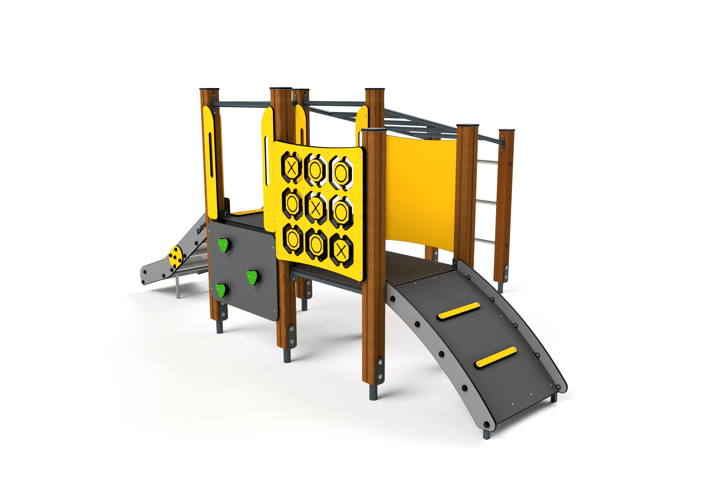 10026 Hangelanlage mit Rutsche und Mini-Kletterwand Ansicht 3