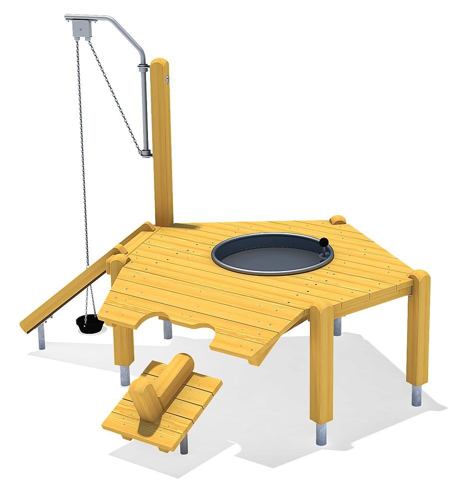 Unterfahrbarer Sandspieltisch Acotango Ansicht 2